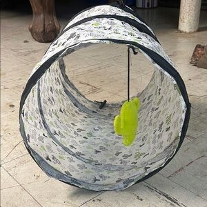 Playful Cat Tunnel with Hanging Toy